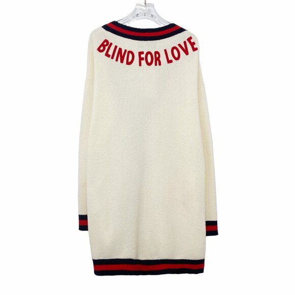 Gucci White cotton V-neck cardigan - Picture 2 of 9